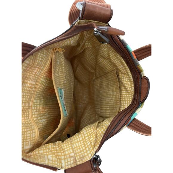 Fossil Key Per Coated Canvas Crossbody Bag Block - Picture 4 of 4